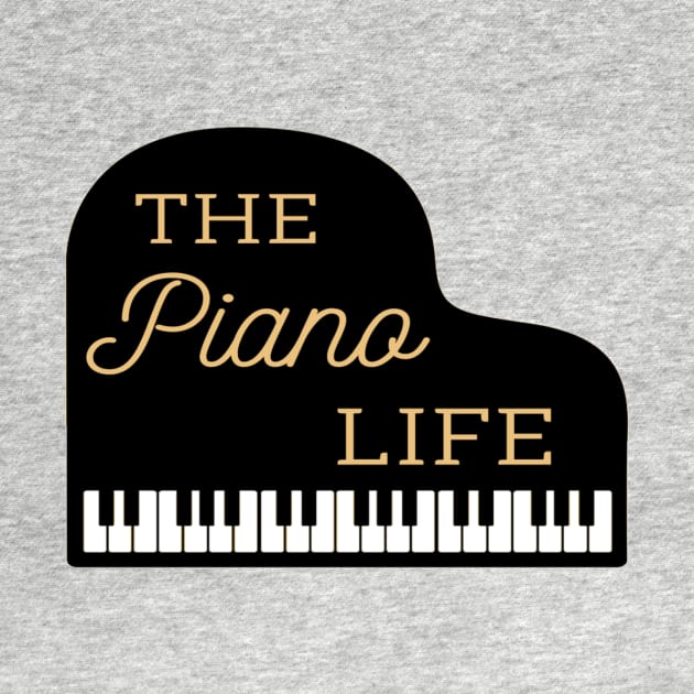 Piano Life Grand Piano Pianist Piano Keys by Musician Gifts